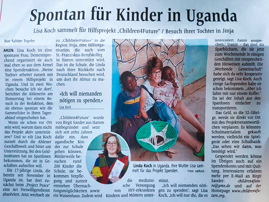 Linda spiel mit den Kindern